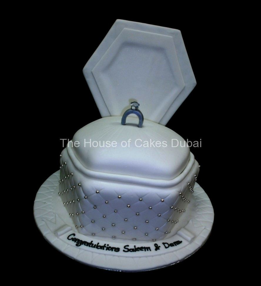 Wedding Ring Cakes
 Engagement ring cake 6