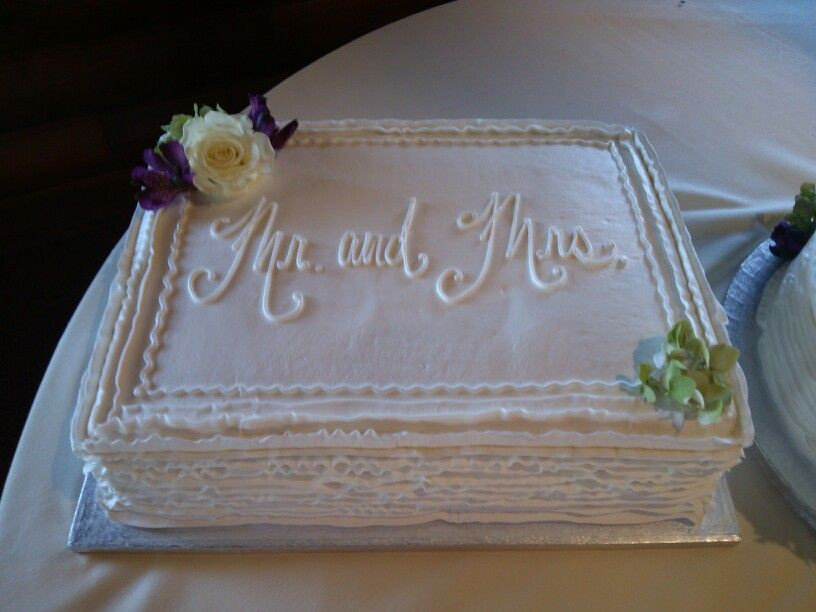 Wedding Sheet Cake Designs
 Ribbon wedding sheet cake