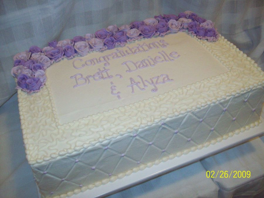 Wedding Sheet Cake Ideas
 Wedding Sheet Cake CakeCentral