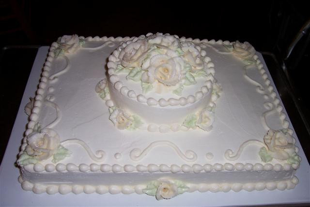 Wedding Sheet Cake
 Cut down your wedding costs by ordering a sheet cake