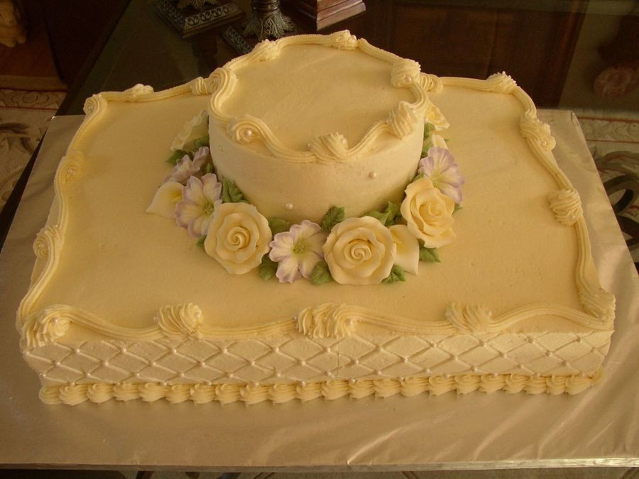 Wedding Sheet Cakes Designs
 Sheet Cake Wedding CakeCentral