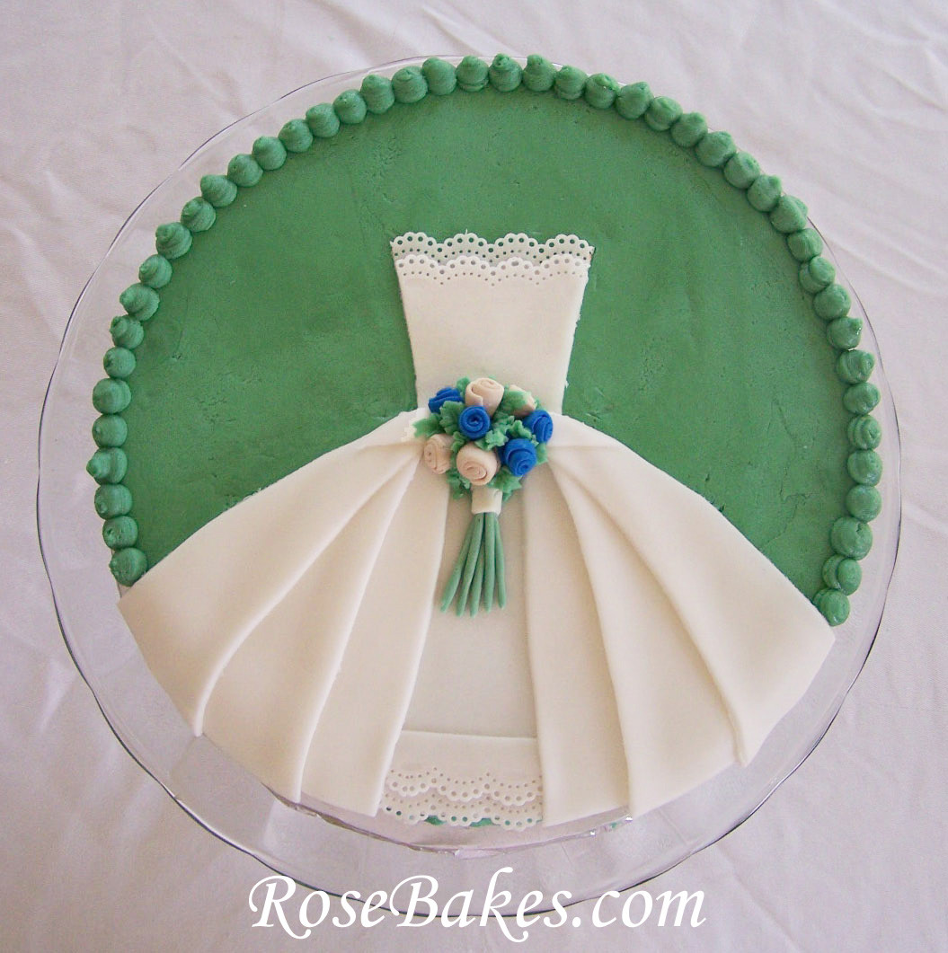Wedding Shower Cakes
 Wedding Dress Bridal Shower Cake