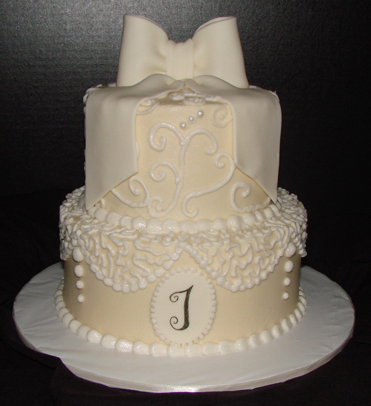 Wedding Shower Cakes Images
 Lace Bridal Shower Cake