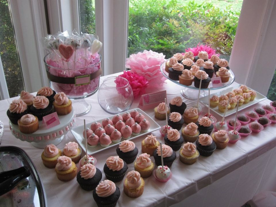 Wedding Shower Desserts
 All Pink Bridal Shower Dessert Table – Tin Cakes
