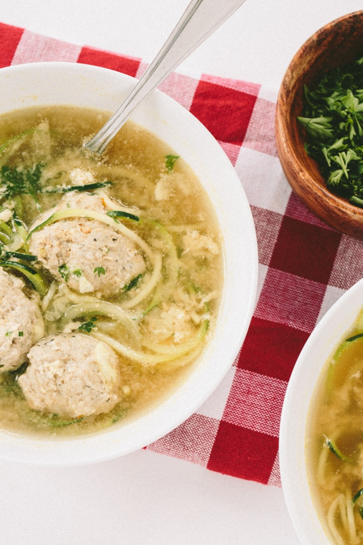 Wedding Soup Noodles
 Gluten Free Italian Wedding Soup with Zucchini Noodles