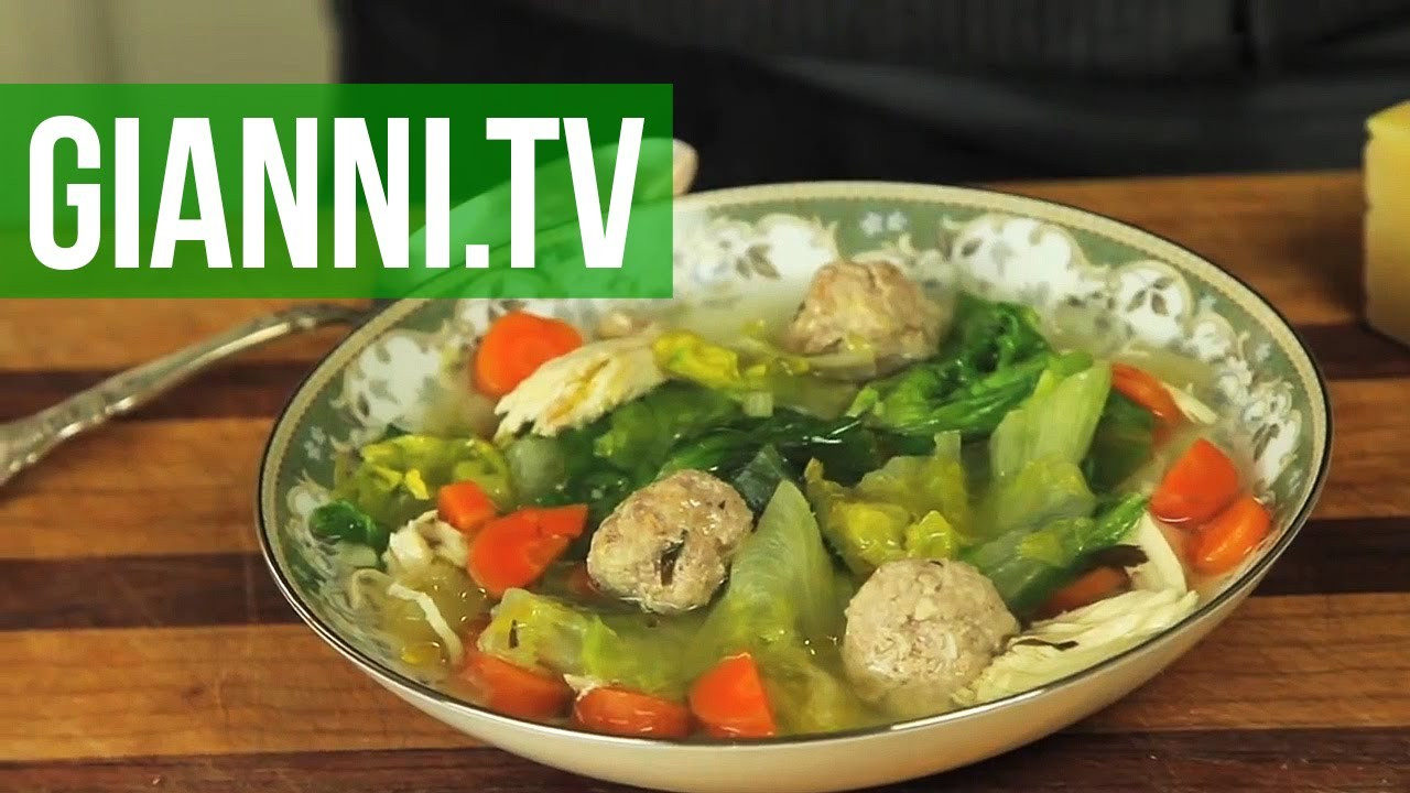 Wedding Soup Recipes With Meatballs And Chicken
 Italian Wedding Soup Chicken Escarole and Veal Meatballs