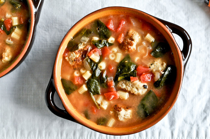 Wedding Soup Recipes With Meatballs And Chicken
 Italian Wedding Soup With Chicken Meatballs Recipe — Dishmaps