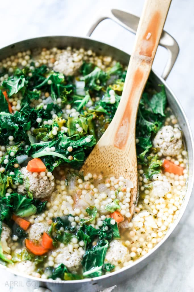 Wedding Soup With Chicken
 Italian Wedding Soup Recipe with Kale Couscous April