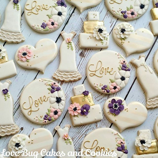 Wedding Sugar Cookies Decorating Ideas
 Best 25 Decorated wedding cookies ideas on Pinterest