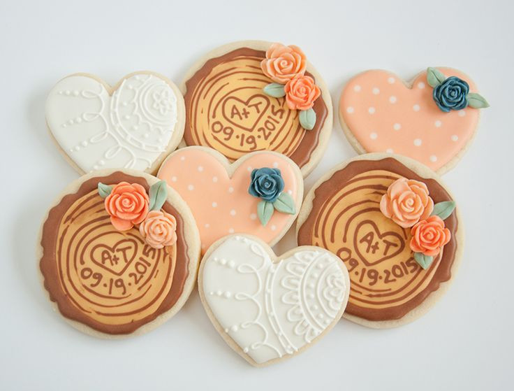 Wedding Sugar Cookies Decorating Ideas
 20 best images about Cookies Woodland on Pinterest