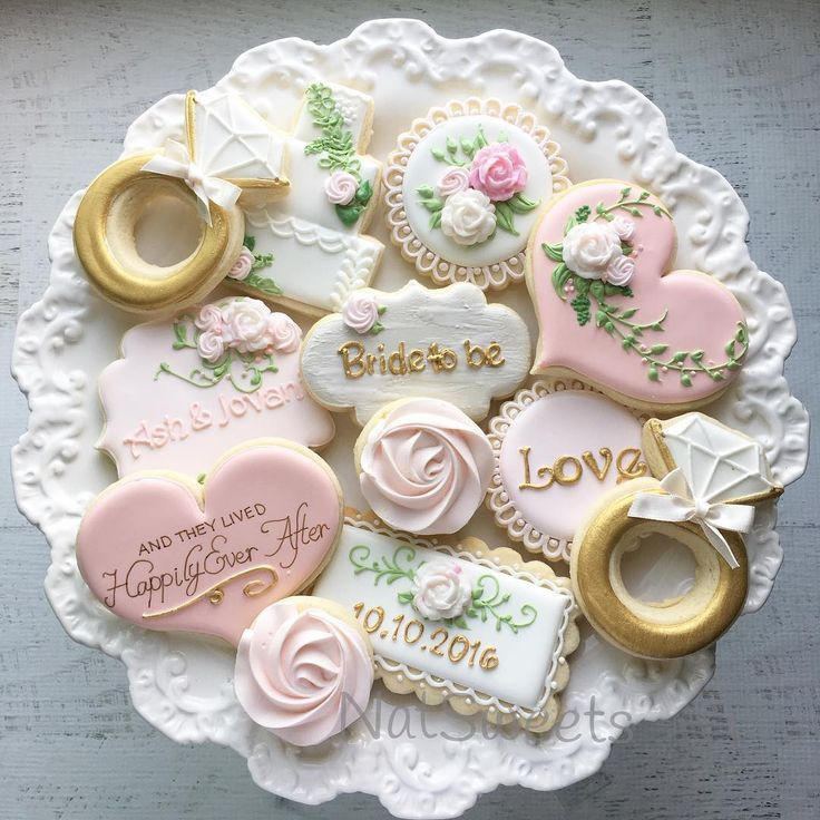 Wedding Sugar Cookies Decorating Ideas
 917 best Wedding Cookies images on Pinterest