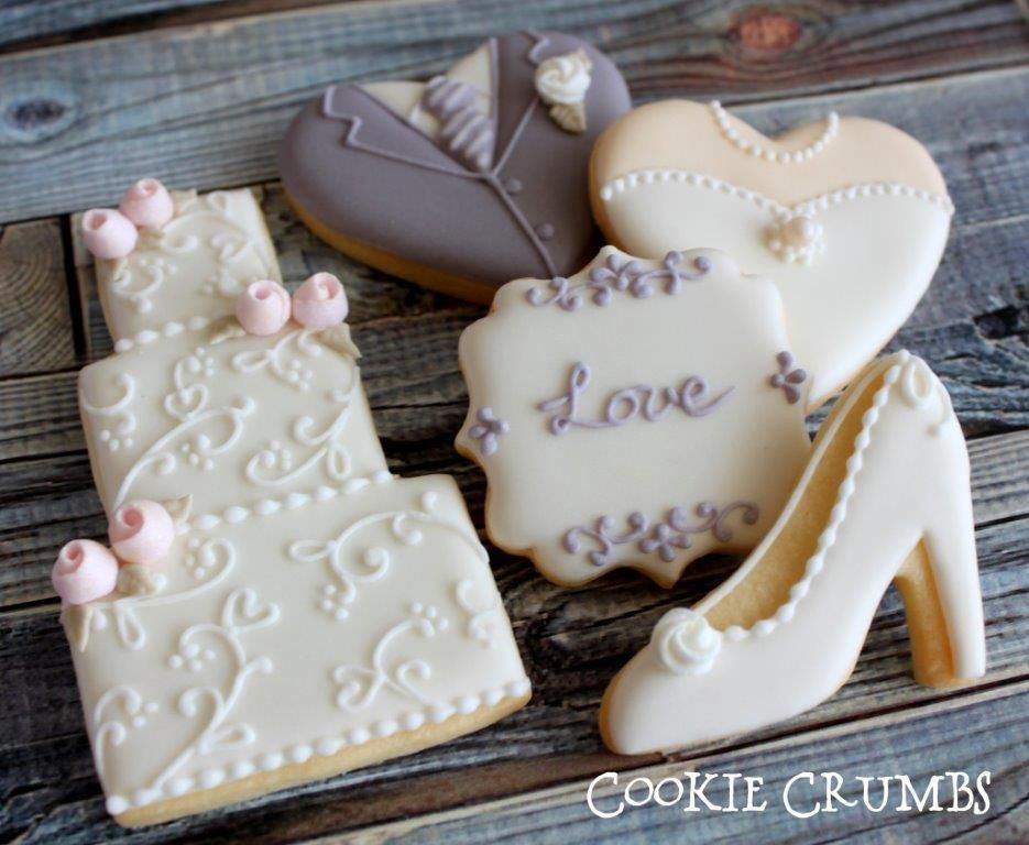 Wedding Sugar Cookies Decorating Ideas
 Wedding cookies Cookie Connection