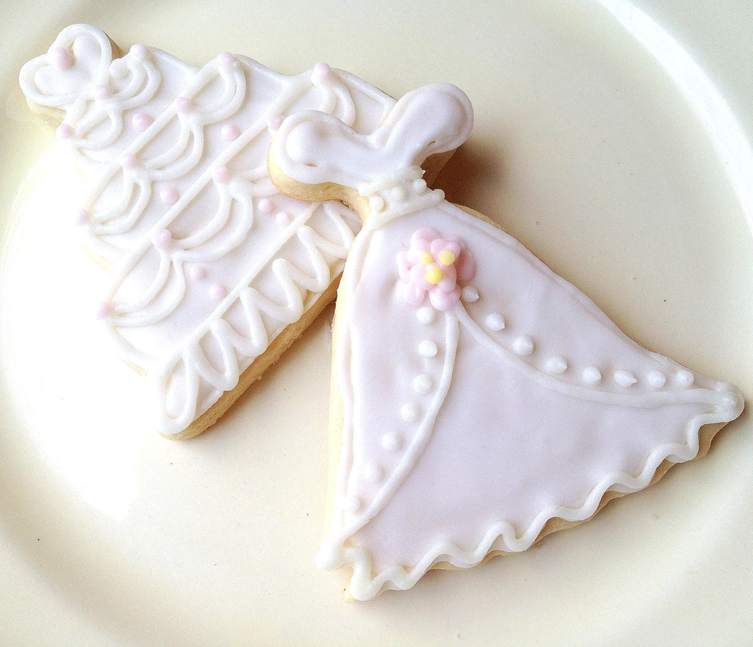 Wedding Sugar Cookies
 Sugar Cookie Wedding Cookies Dress & Cake by