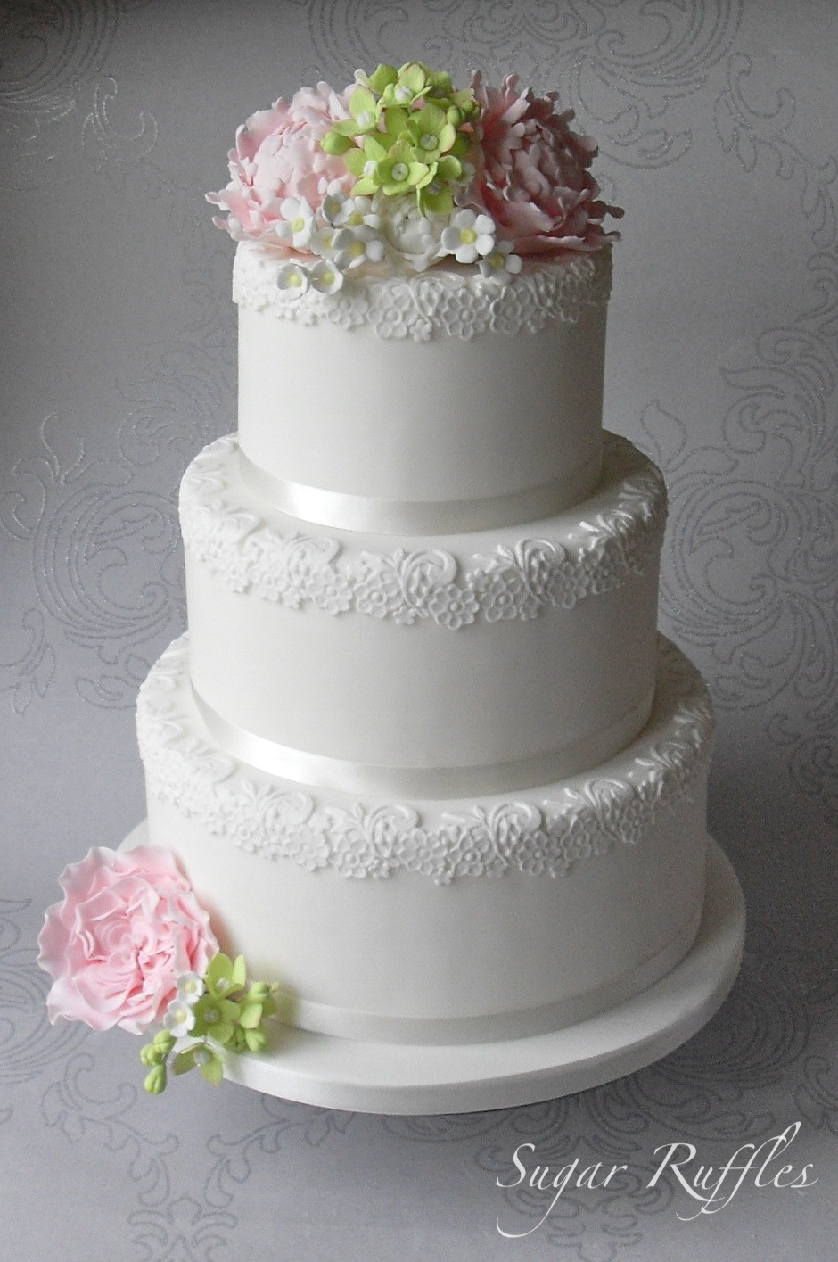 Wedding Tier Cakes
 Floral Romance Wedding Cake