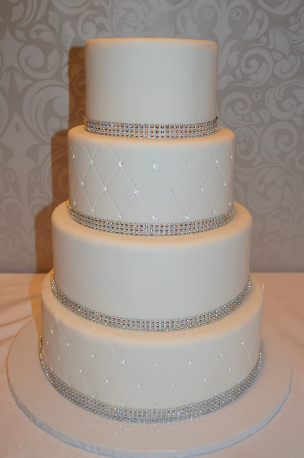 Wedding Tier Cakes
 Four Tier Fondant Faux Wedding Cake Fake Wedding Cake
