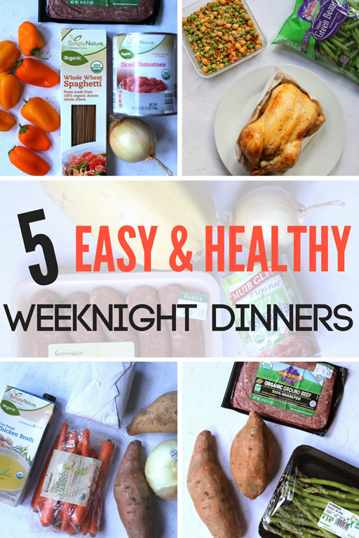 Weeknight Healthy Dinners
 This Week’s Meal Plan 5 Healthy Weeknight Dinners