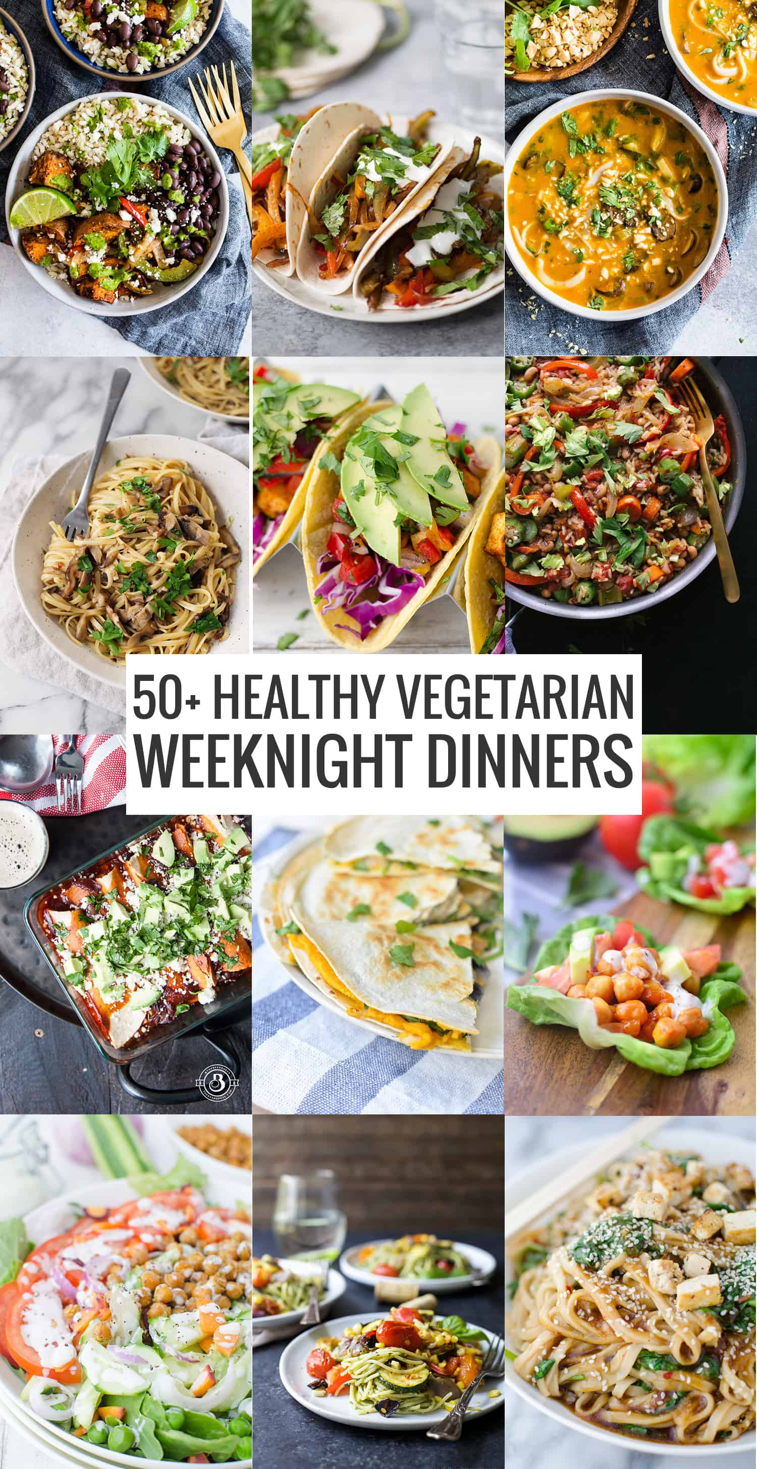 Weeknight Healthy Dinners
 50 Healthy Ve arian Weeknight Dinners Delish Knowledge