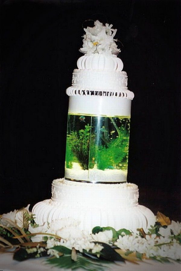 Weird Wedding Cakes
 18 of 18 aquarium wedding cake unusual