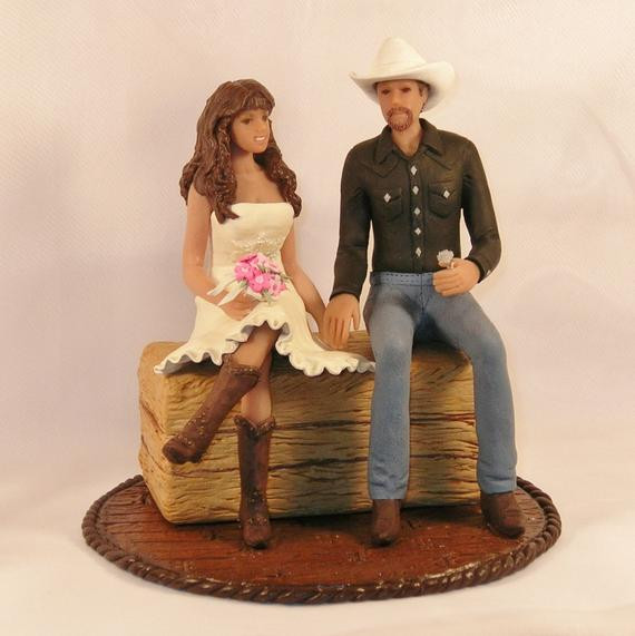 Western Cake Toppers For Wedding Cakes
 Items similar to Country Western Wedding Cake Topper with