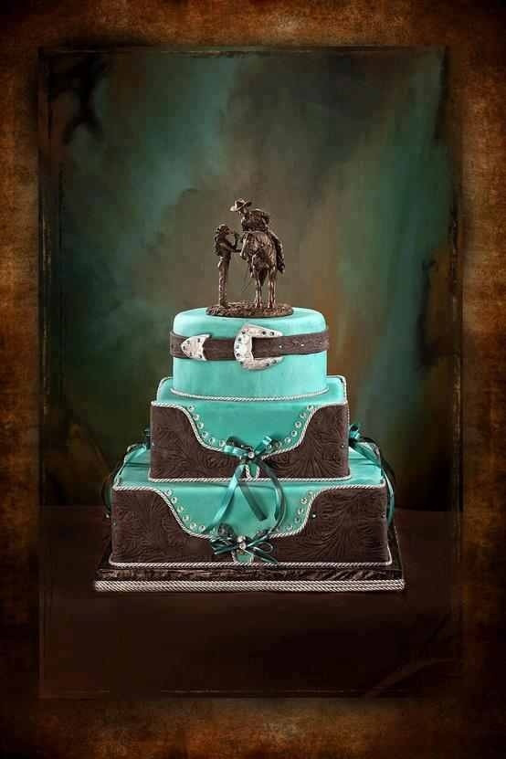 Western Style Wedding Cakes
 Western cowboy wedding cake