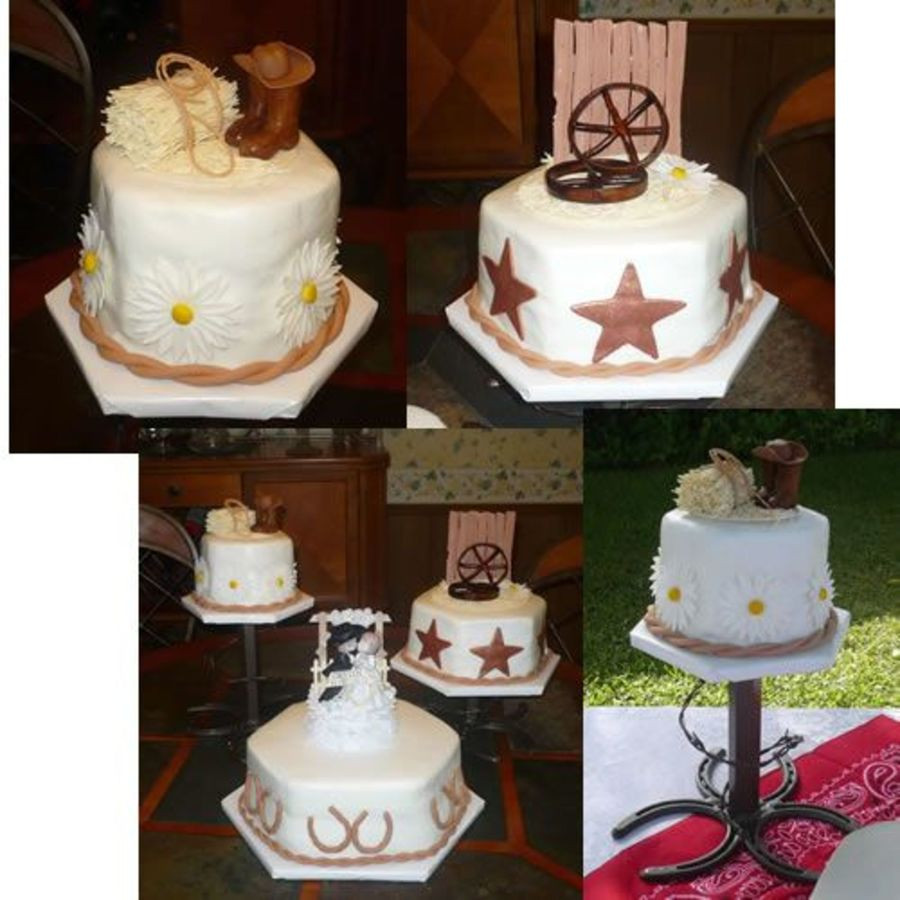 Western Wedding Cakes Ideas
 Western Wedding Cake CakeCentral