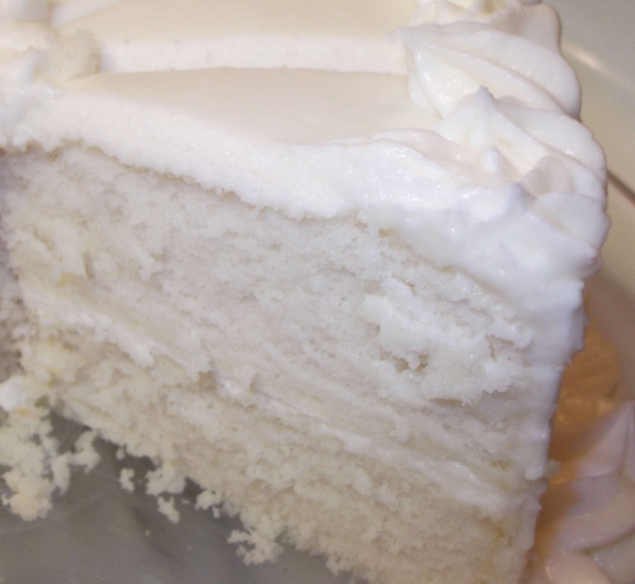 White Almond Wedding Cake Frosting
 Wedding Cake Practice
