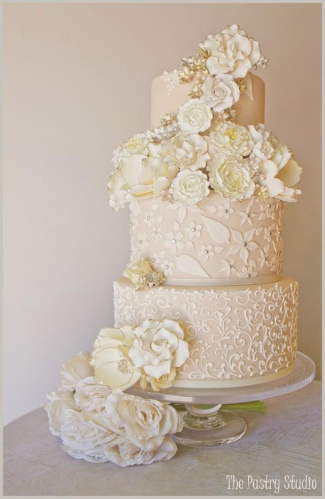 White And Gold Wedding Cake
 Gold Wedding White & Gold Wedding Cakes Weddbook
