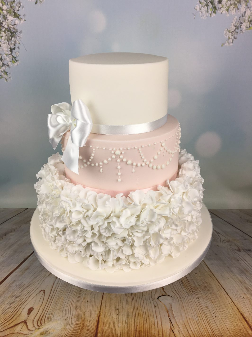 White And Pink Wedding Cakes
 Sugar ruffles wedding cake Archives Mel s Amazing Cakes