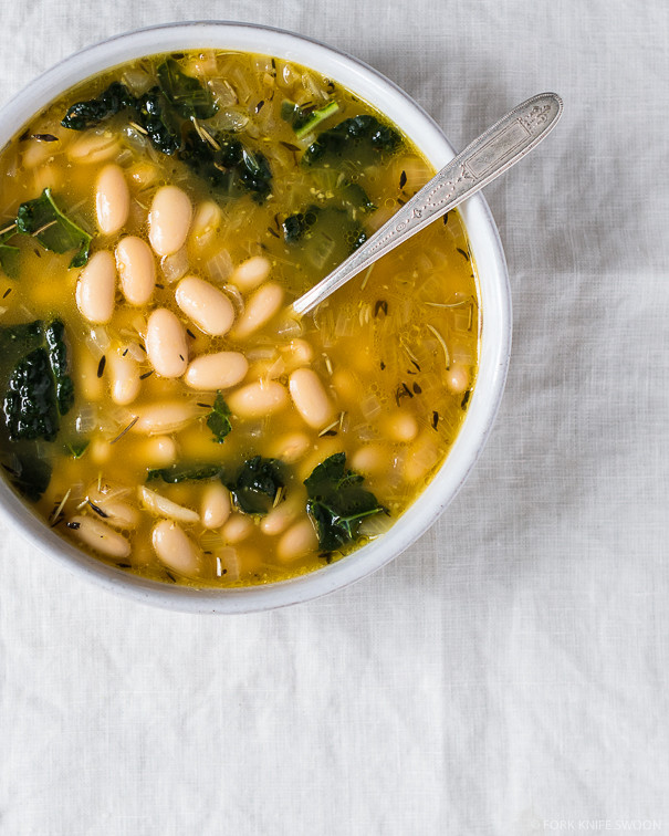 White Bean Recipes Healthy
 Lemony Kale and White Bean Soup Fork Knife Swoon