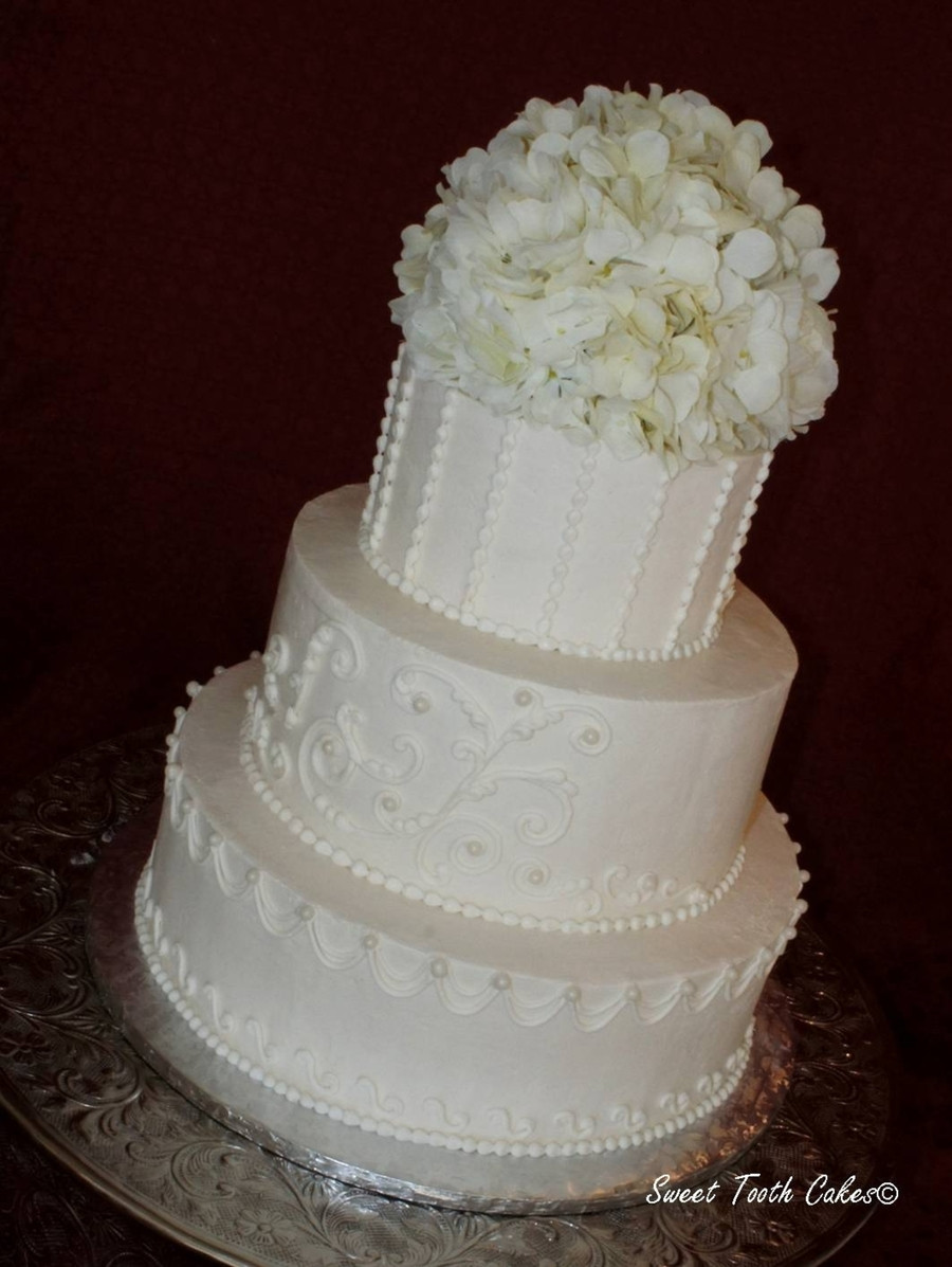 White Buttercream Wedding Cake
 White Buttercream Wedding Cake CakeCentral