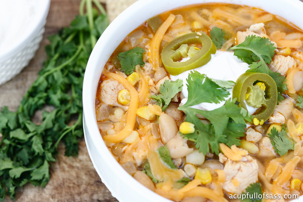 White Chicken Chili Healthy
 Healthy White Chicken Chili in Pressure Cooker A Cup