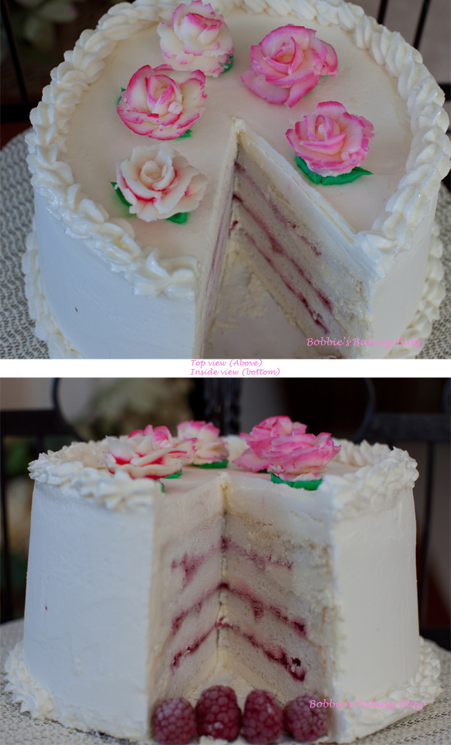 White Chocolate Raspberry Wedding Cake
 White chocolate and raspberry wedding cake idea in 2017