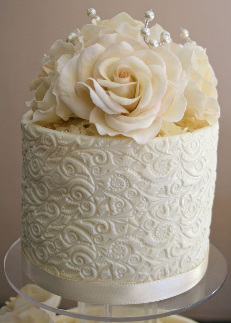 White Chocolate Wedding Cake
 White Chocolate Wedding Cake CakeCentral