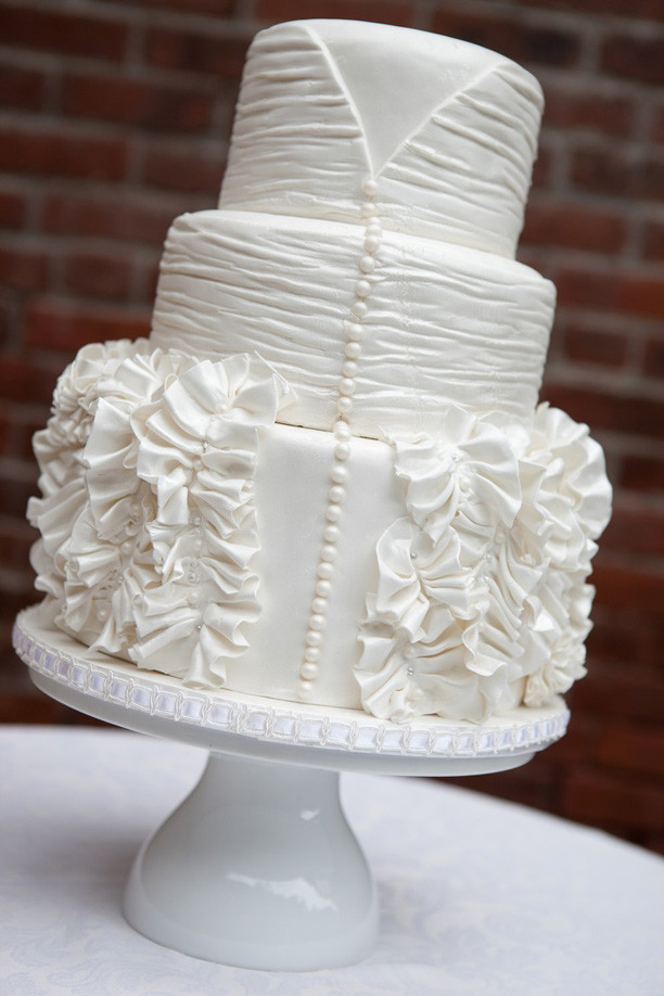 White On White Wedding Cake
 Lulu s Event Design Top Ten All White Wedding Cakes