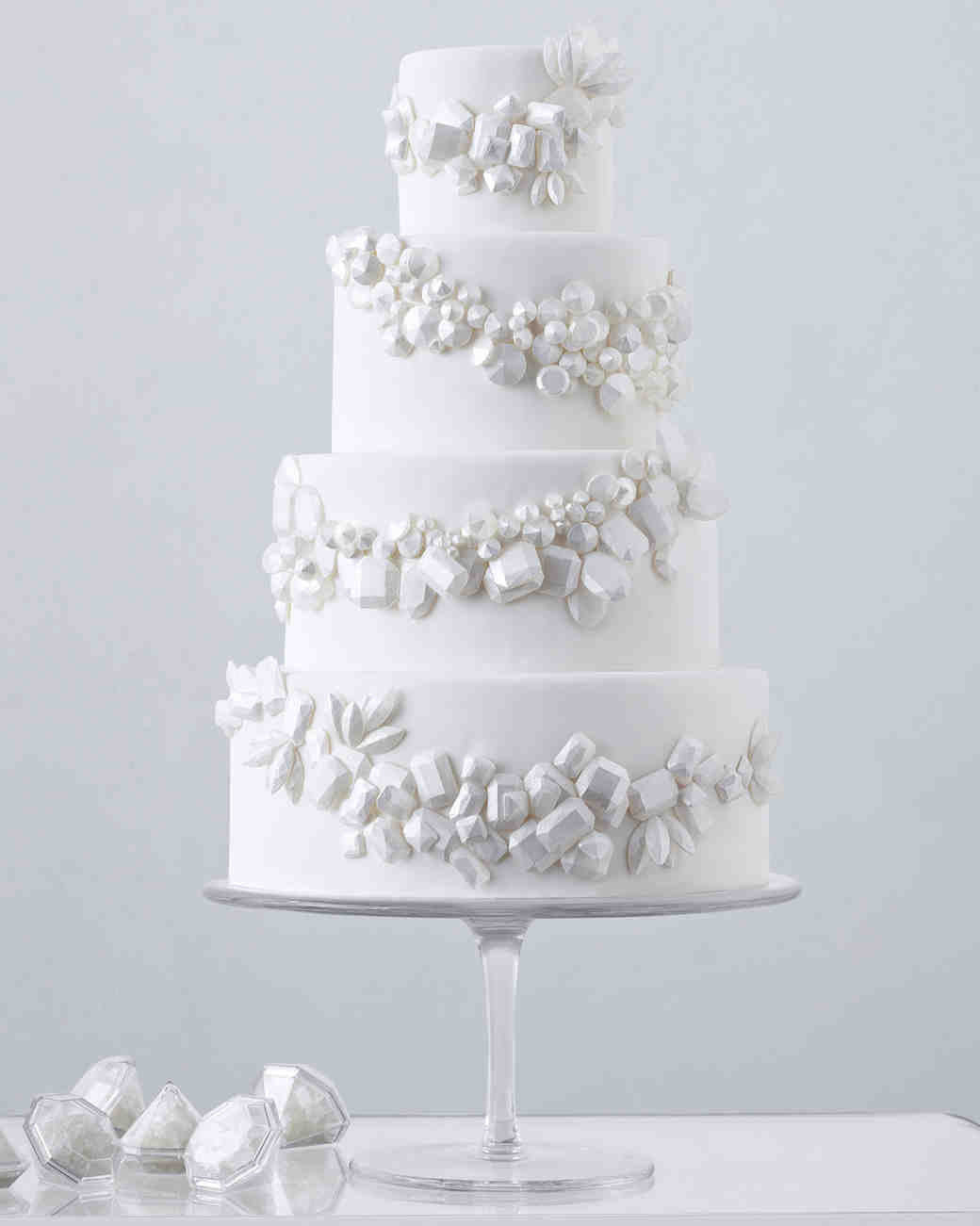 White On White Wedding Cake
 104 White Wedding Cakes That Make the Case for Going