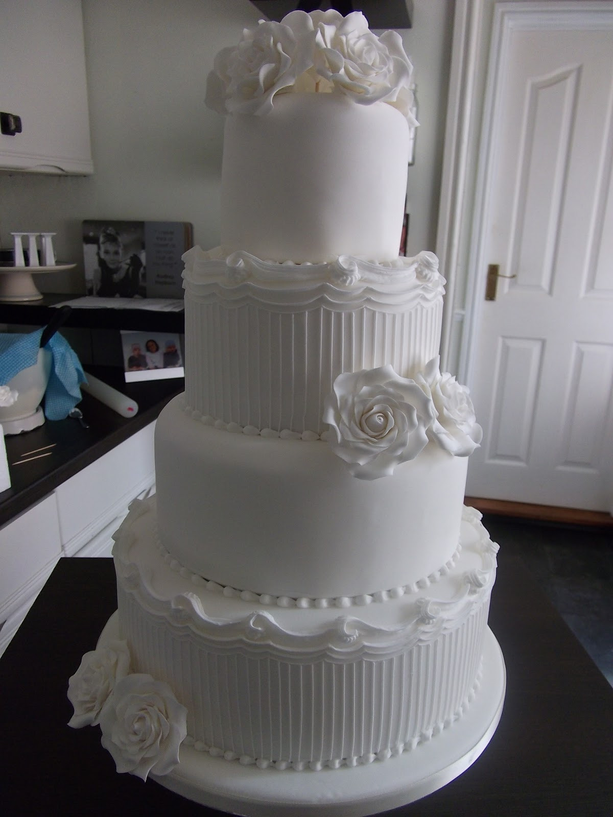 White On White Wedding Cake
 The LILY ROSE Cake Co White Wedding Cake
