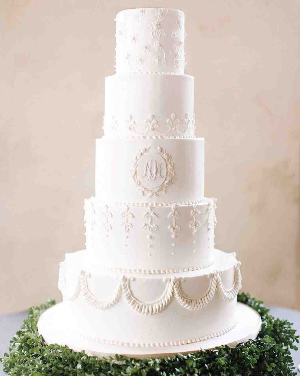 White On White Wedding Cake
 Winter Wedding Cake Designs