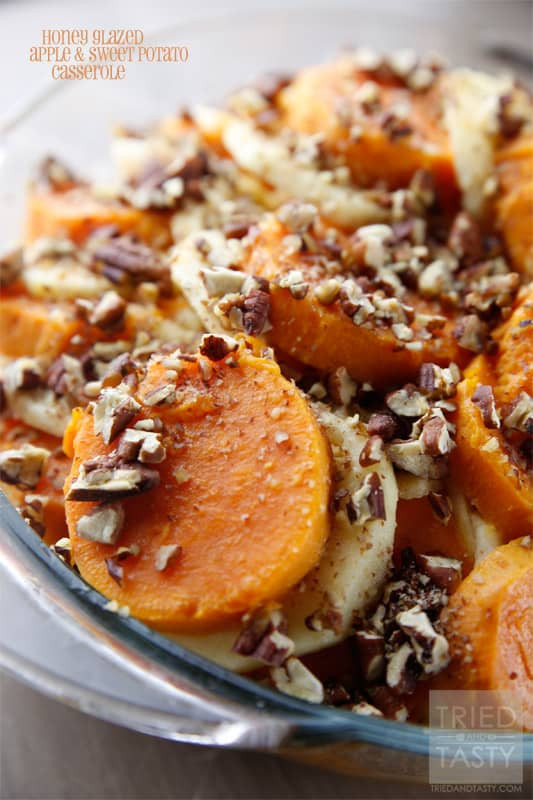 White Sweet Potato Recipes Healthy
 Honey Glazed Apple & Sweet Potato Casserole