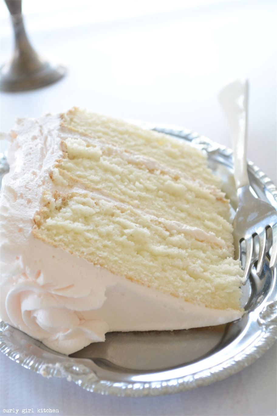 White Wedding Cake Recipe From Scratch
 Curly Girl Kitchen From scratch recipe for light and