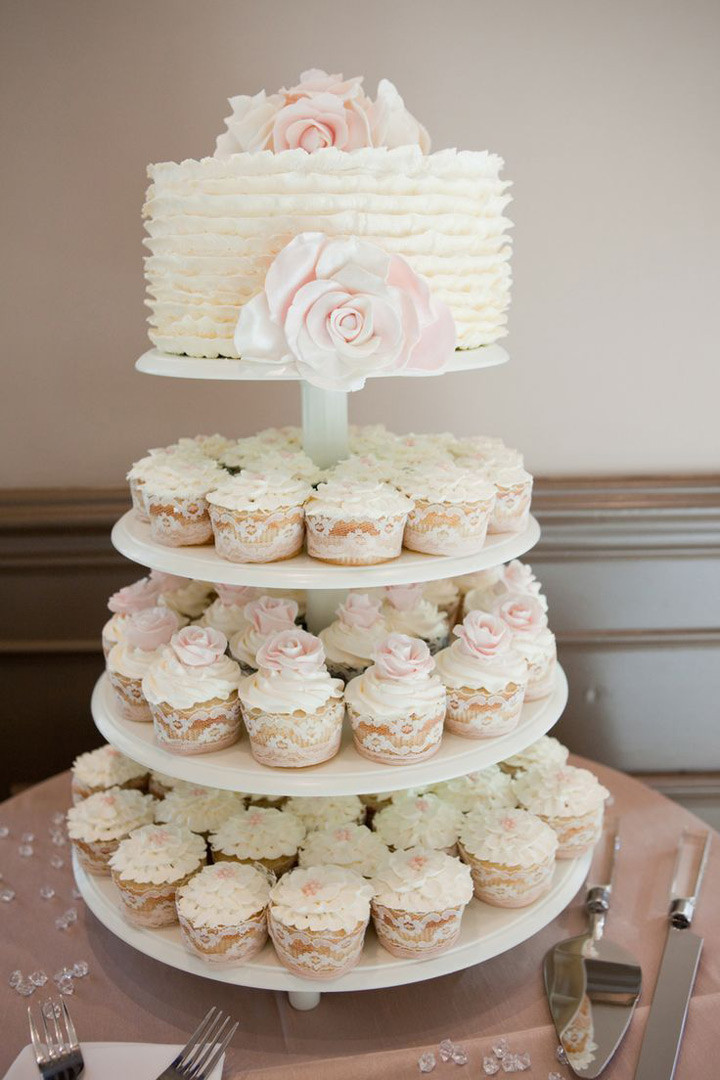 White Wedding Cupcakes
 Cupcake Wedding Cakes Mon Cheri Bridals