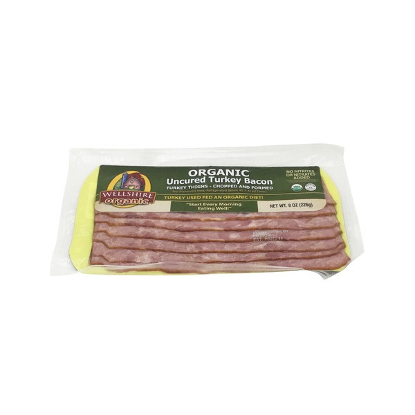 Whole Foods Organic Turkey
 Wellshire Farms Organic Turkey Bacon 8 oz from Whole