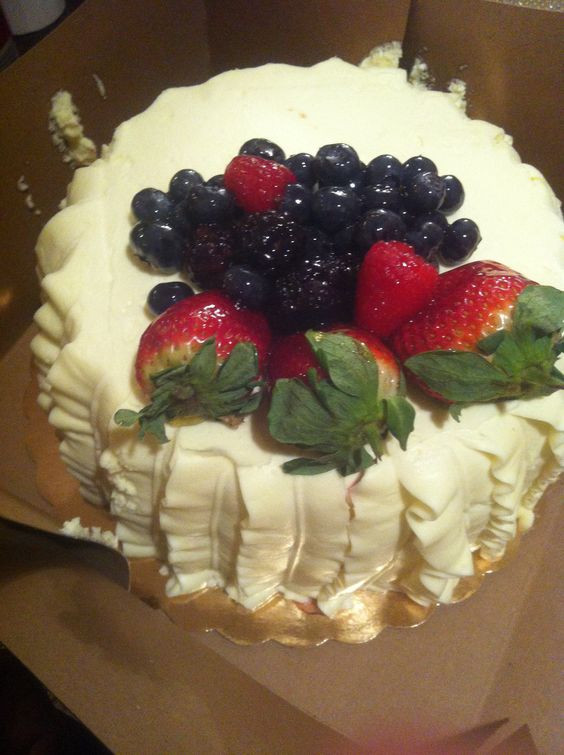 Whole Foods Wedding Cakes
 Delicious Chantilly fruit cake from Whole Foods one on my