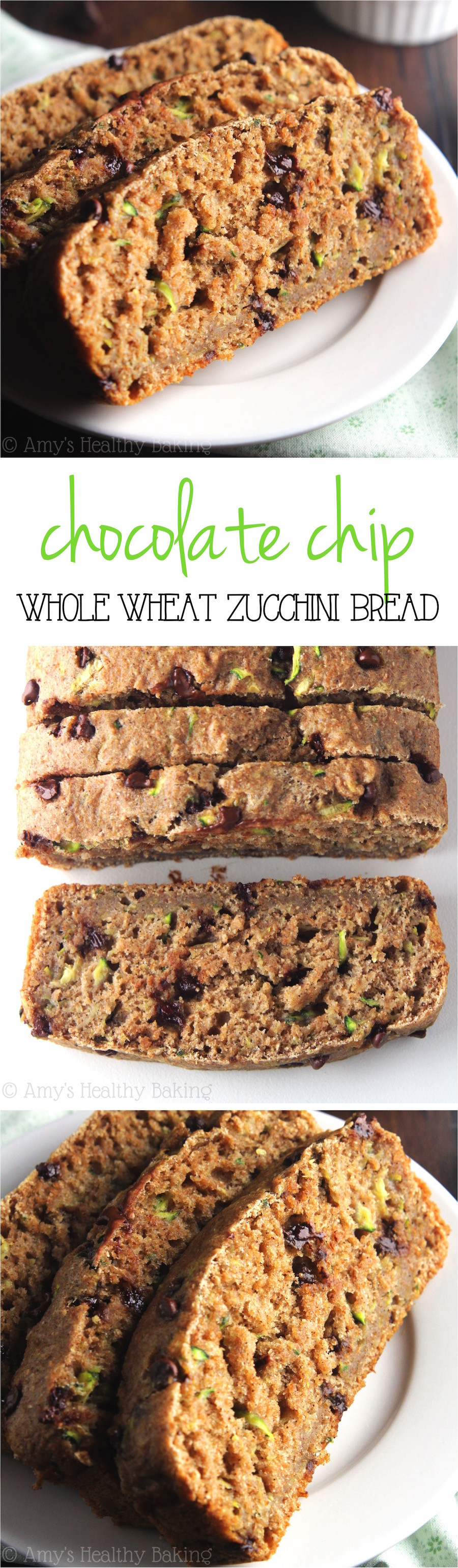 Whole Wheat Bread Healthy 20 Ideas for whole Wheat Chocolate Chip Zucchini Bread