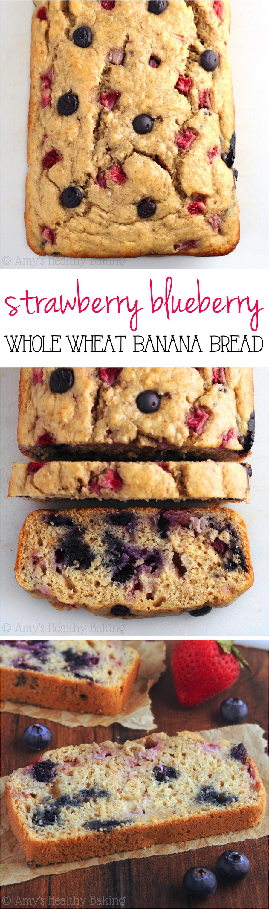 Whole Wheat Bread Healthy
 Whole Wheat Strawberry Blueberry Banana Bread Recipe