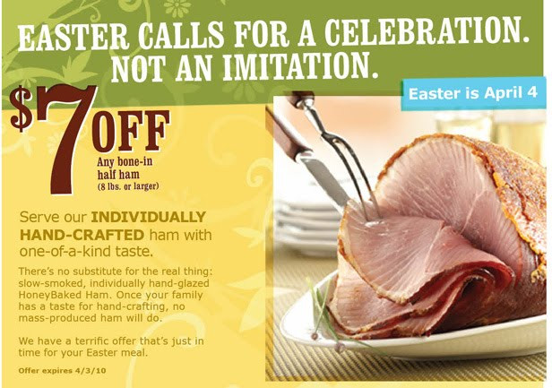 Why Do We Eat Ham At Easter
 Allergen Free Please Need a HoneyBaked Ham Coupon