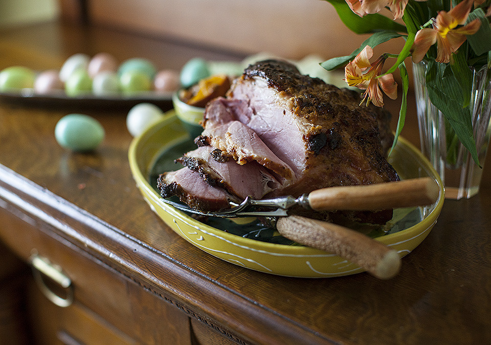 Why Ham At Easter
 Easter ham dulce de leche and pear cider glazed