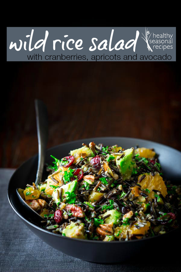 Wild Rice Healthy
 wild rice salad with cranberries apricots and avocado
