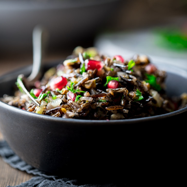 Wild Rice Healthy
 wild rice pilaf with pistachios and pomegranates Healthy