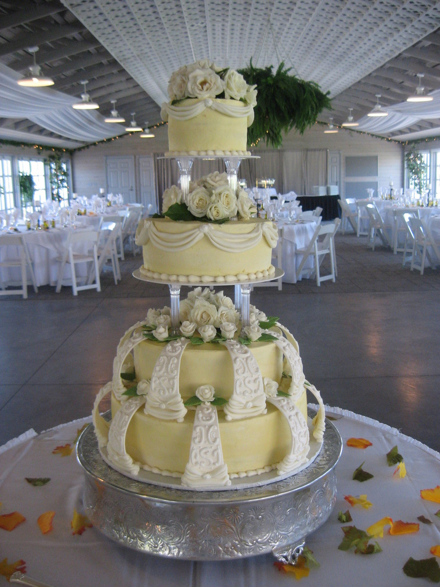 Wilton Wedding Cakes Recipes
 Wilton Style Wedding Cake CakeCentral