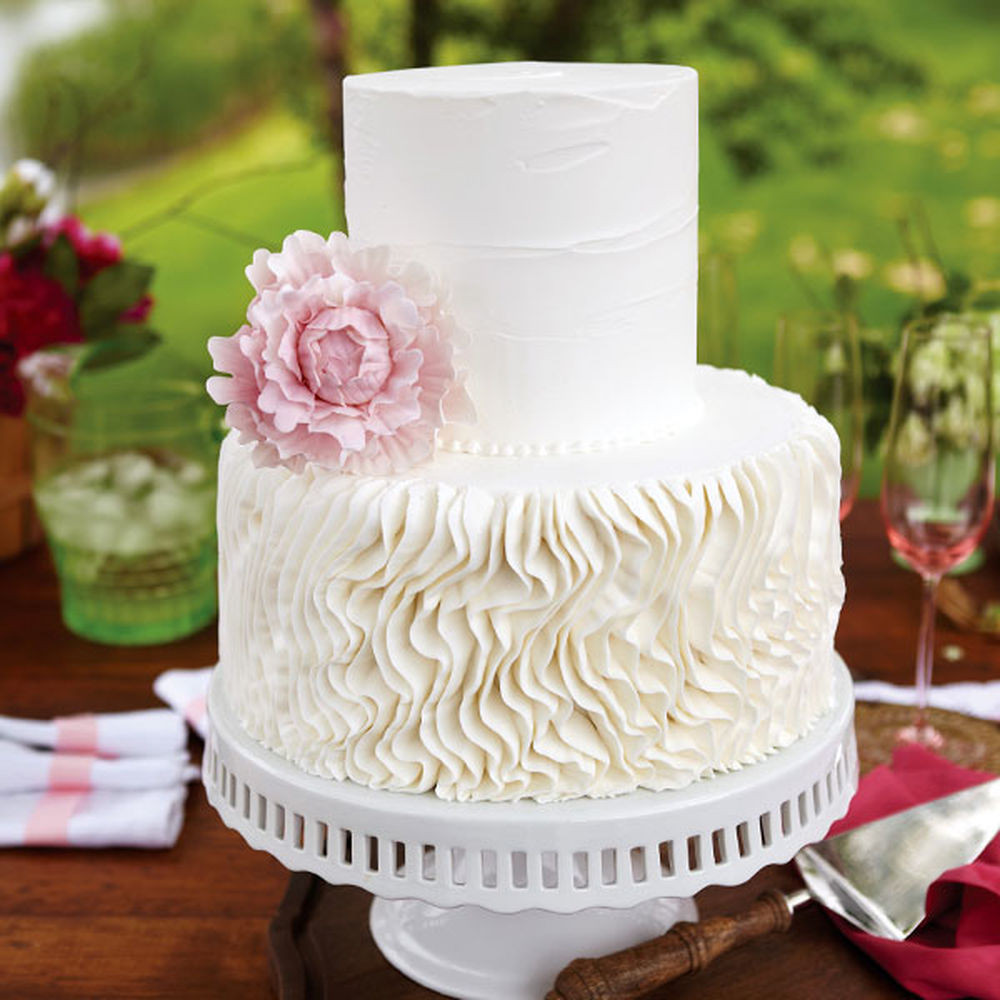 Wilton Wedding Cakes
 Peony Crepe Wedding Cake